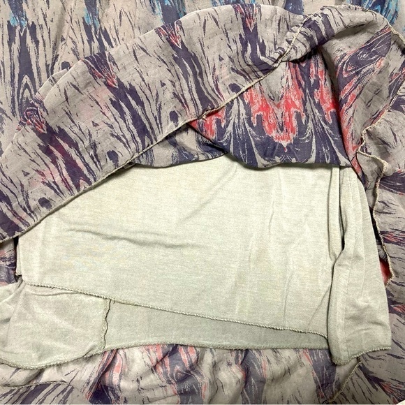 GIUSY SILK PEACOCK DRESS - Size Small - Picture 11 of 11